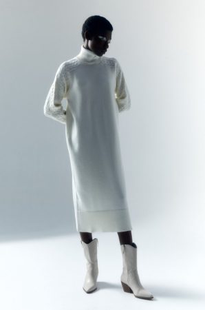 Vestido de punto trenzas