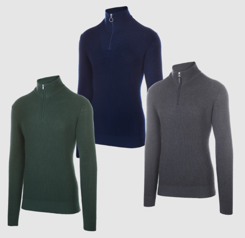 Jersey cuello alto con cremallera de Aldi