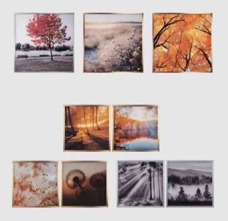 Cuadro de vidrio con marco de aluminio