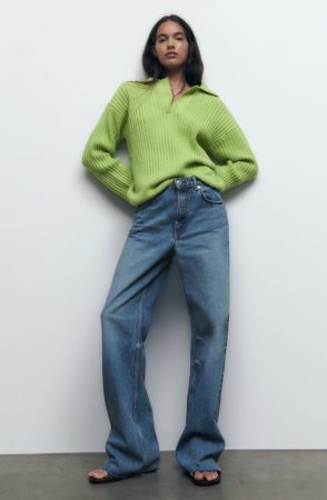 Jersey punto canalé de Zara