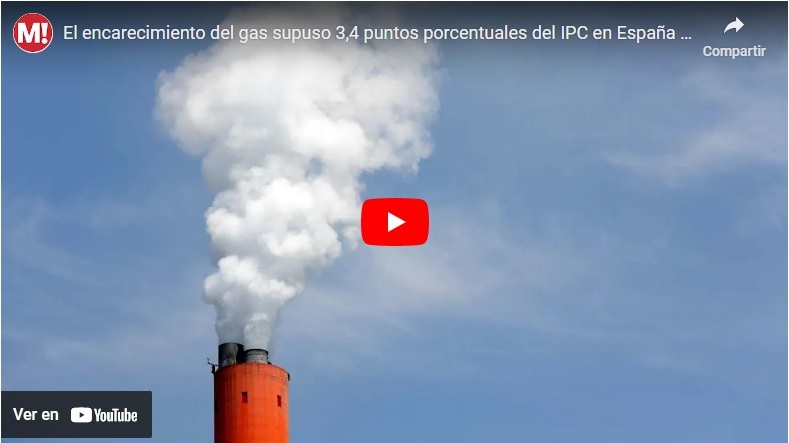 El encarecimiento del gas supuso 3,4 puntos porcentuales del IPC en España en agosto