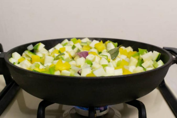 Verduras y hortaliza para el pisto