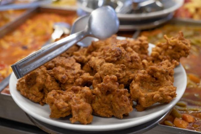 El pan rallado para la coliflor