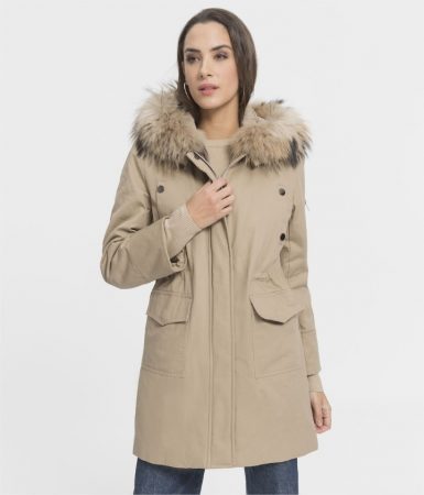 parka con forro conejo swarz