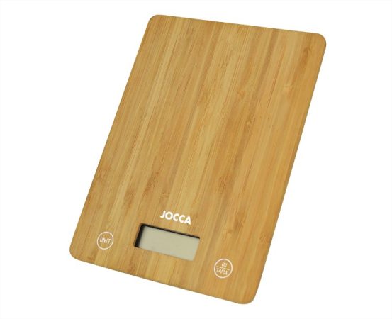 Bascula de cocina bambu Jocca Modelo 7161 Pantalla LCD Merca2.es