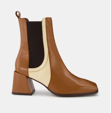 El Corte Inglés: estos zapatos para hombres de Clarks son perfectos para ir a la oficina y ahora tienen descuentazo 48 Merca2.es Botines de mujer en marron claro bicolor tipo chelsea con punta cuadrada y tacon bloque Merca2.es