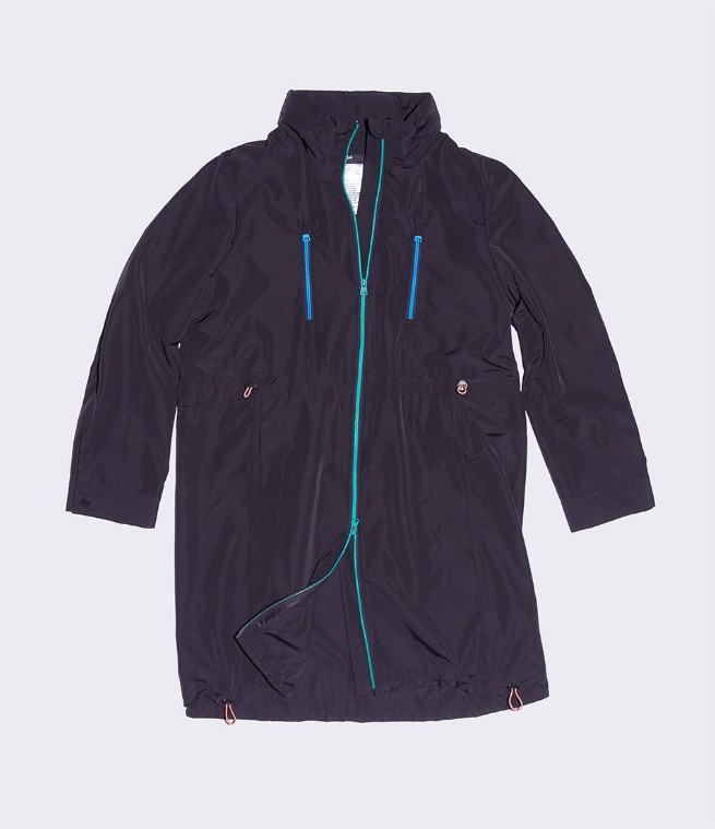 Gabardina de mujer evasé negra el corte inglés