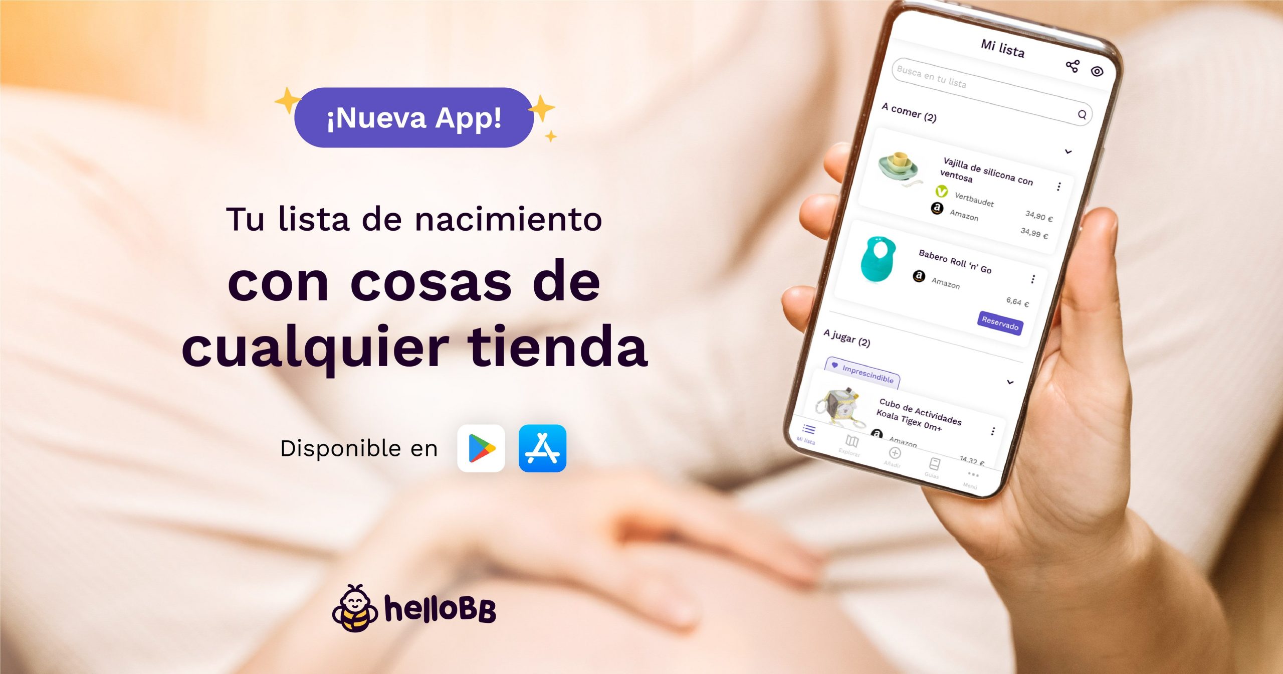 HelloBB lanza una nueva versión de su App para hacer listas de nacimiento sin límites
