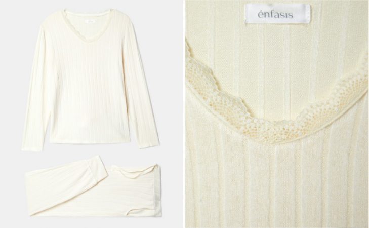 El Corte Inglés: el pijama de punto de Énfasis con el que serás la envidia de todas tus visitas 10 Merca2.es Pijama de mujer punto cortado canale Merca2.es