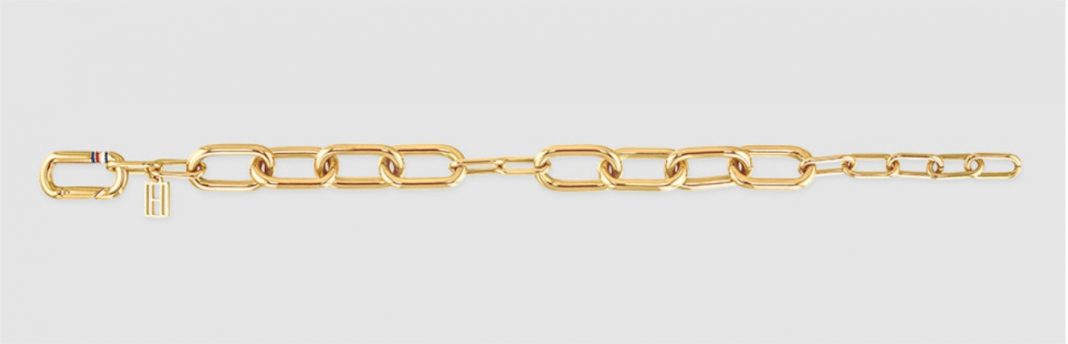 Pulsera Tommy Hilfiger de eslabones de acero dorado el corte inglés