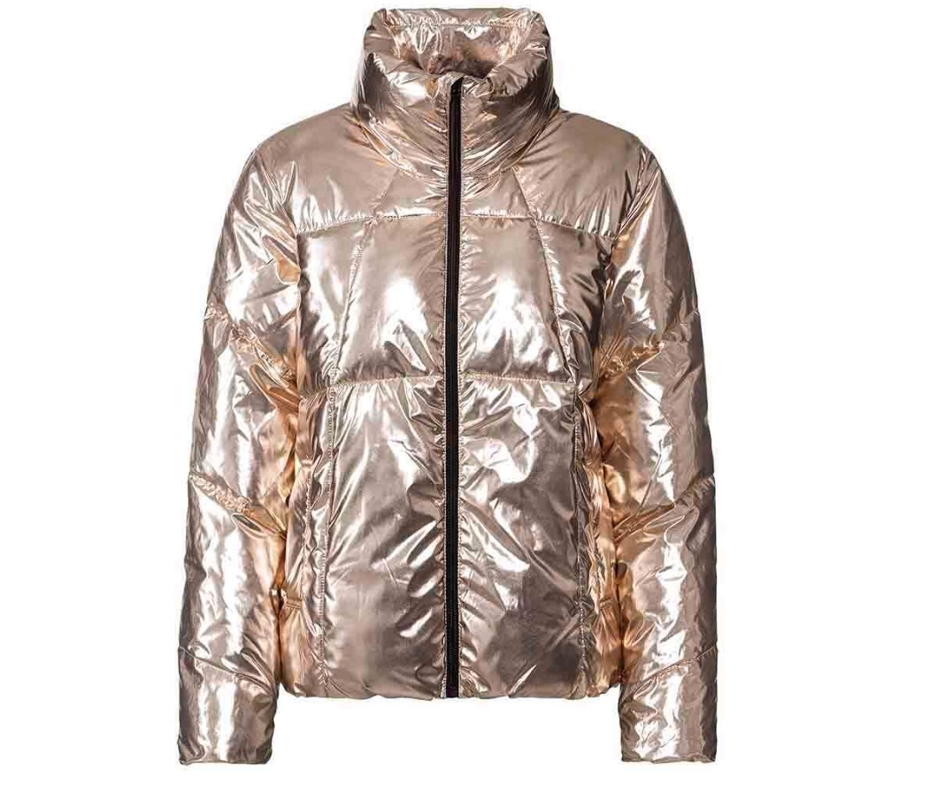 La chaqueta de plumas dorada metálica de Lidl
