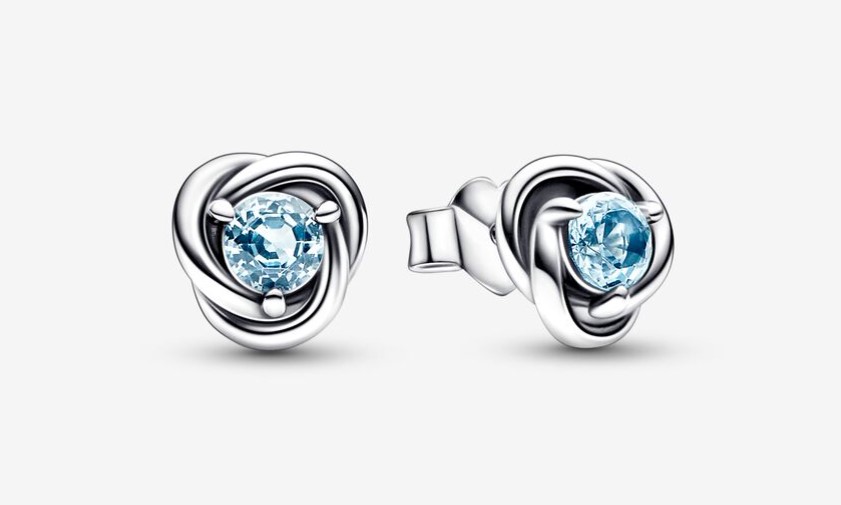 Pendientes Círculo Eternity Azul de Pandora