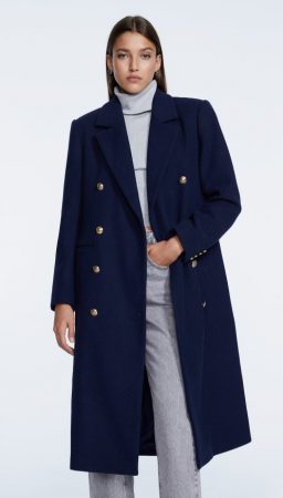 Abrigo navy de Stradivarius