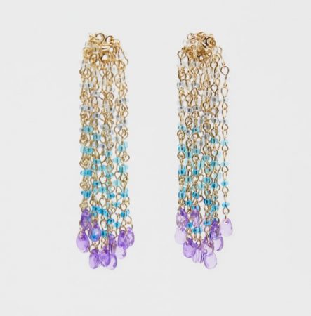 Pendientes cascadas piedras de Pull&Bear
