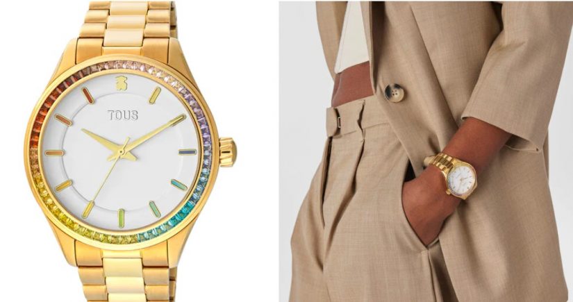 Reloj analógico con brazalete T-Shine