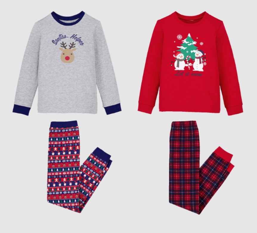 Pijama navideño infantil de Aldi