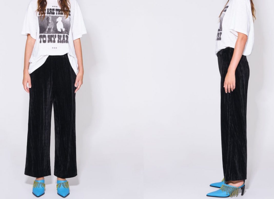 Pantalón de terciopelo negro de Bimba y Lola