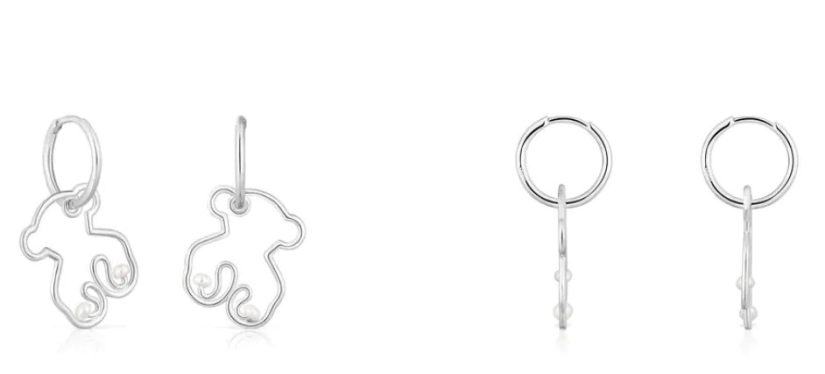 Los aros de Tous que están arrasando por solo 35 euros 29 Merca2.es Pendientes aro oso de plata y perlas cultivadas Tsuri