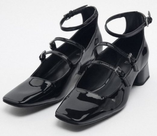 Zapato de tacón ancho de Zara