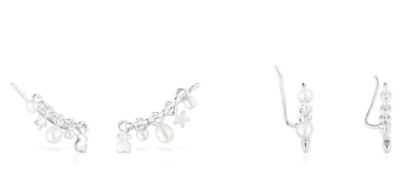 Los aros de Tous que están arrasando por solo 35 euros 30 Merca2.es Earcuff de plata con barra y motivos Mini Icons de Tous