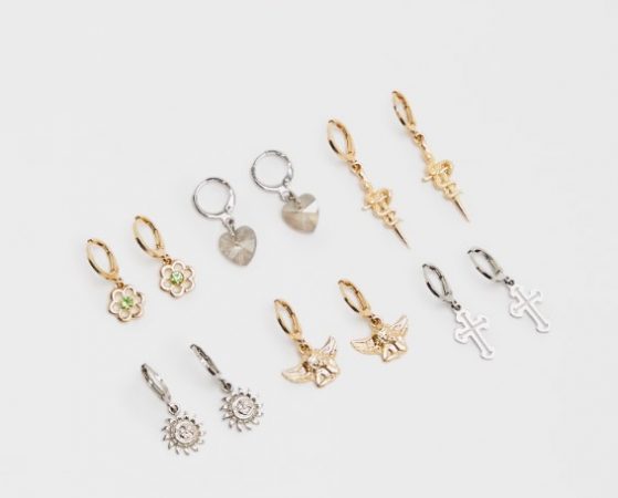 Pack 6 pares de pendientes de Pull&Bear