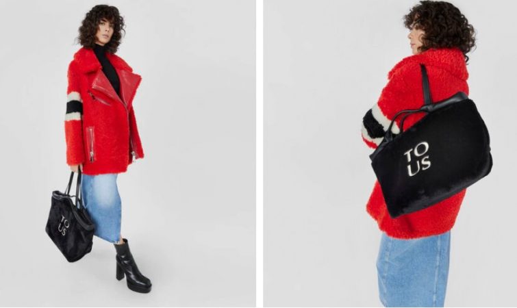 Capazo grande negro Tous Balloon Wild