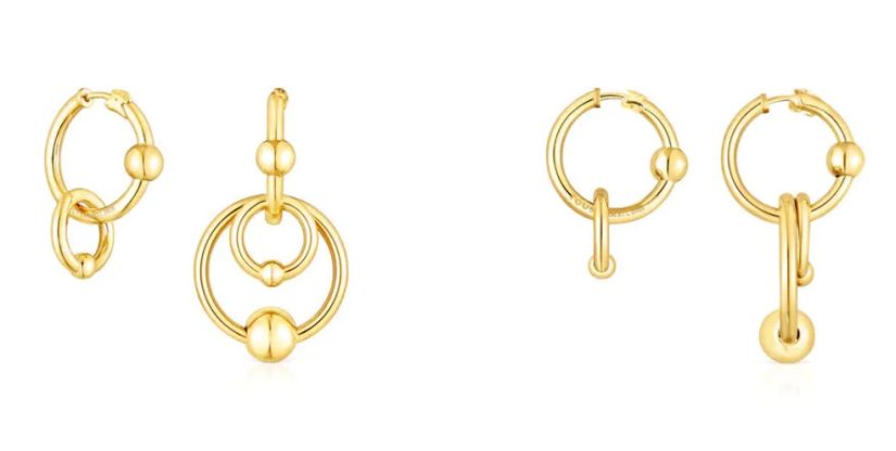 Los aros de Tous que están arrasando por solo 35 euros 33 Merca2.es Pendientes de plata vermeil doble círculo Plump