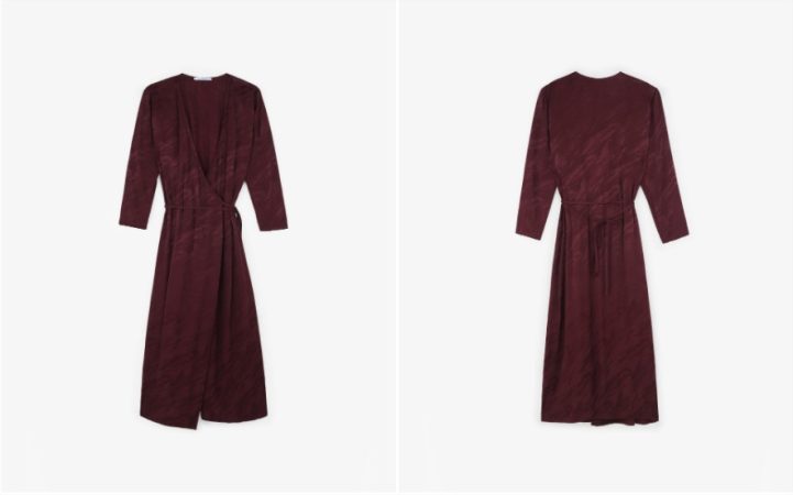 Vestido de mujer rojo con cierre en cintura con cordon Merca2.es