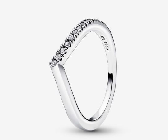 Anillo Deseo Mitad Brillante de Pandora