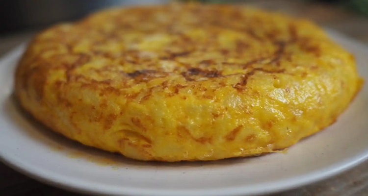 Tortilla de patatas sin cebolla