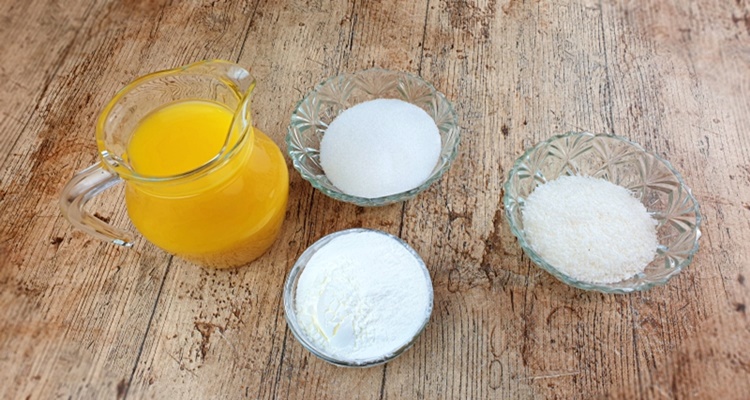 Zumo naranja molde postre