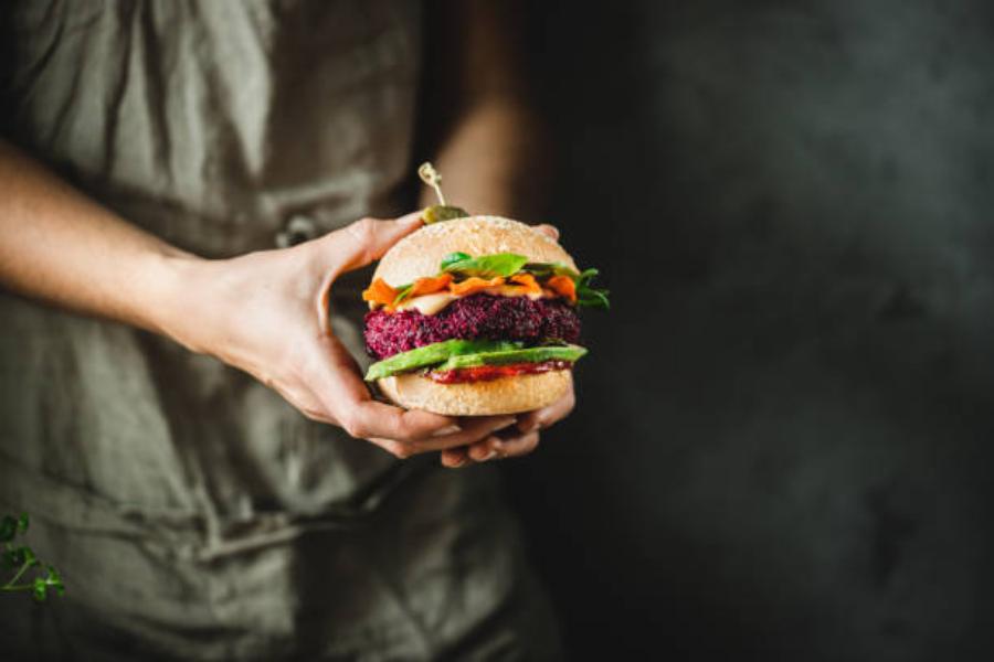 Menús para después de Navidad: Hamburguesa de remolacha