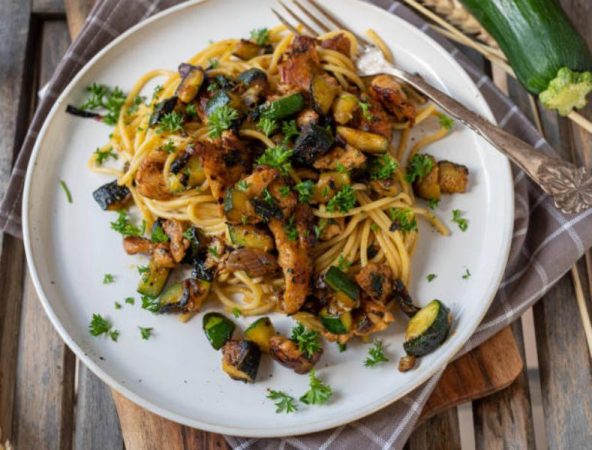 Menús para después de Navidad: Pasta salteada con verduras