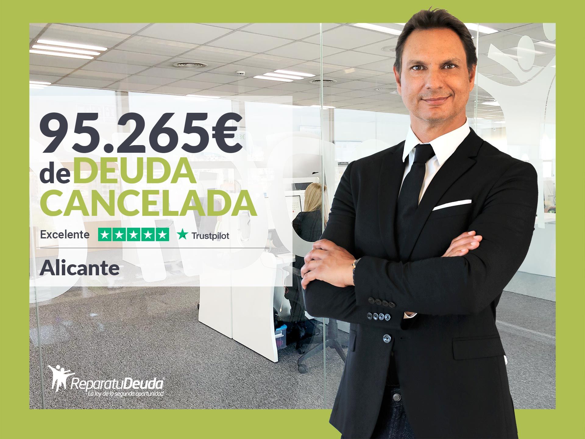 Repara tu Deuda cancela 95.265€ en Alicante (Comunidad Valenciana) con la Ley de la Segunda Oportunidad