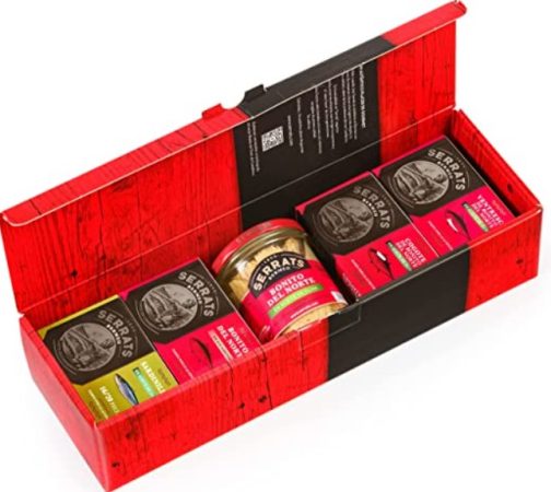 Cesta de Navidad con conservas ‘Serrats’