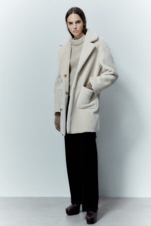 Abrigo pelo reversible