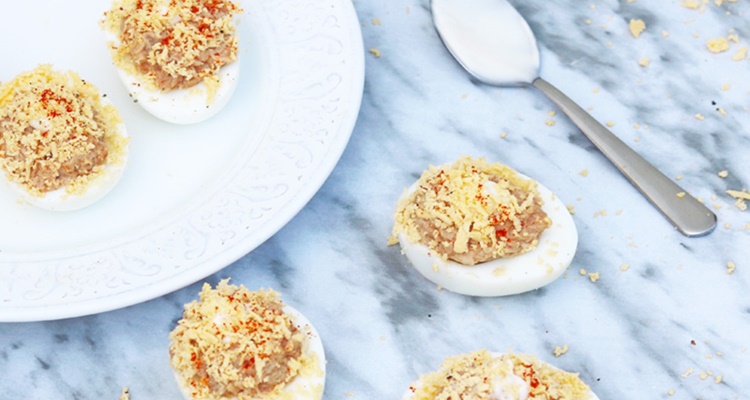 huevos rellenos atún ingredientes