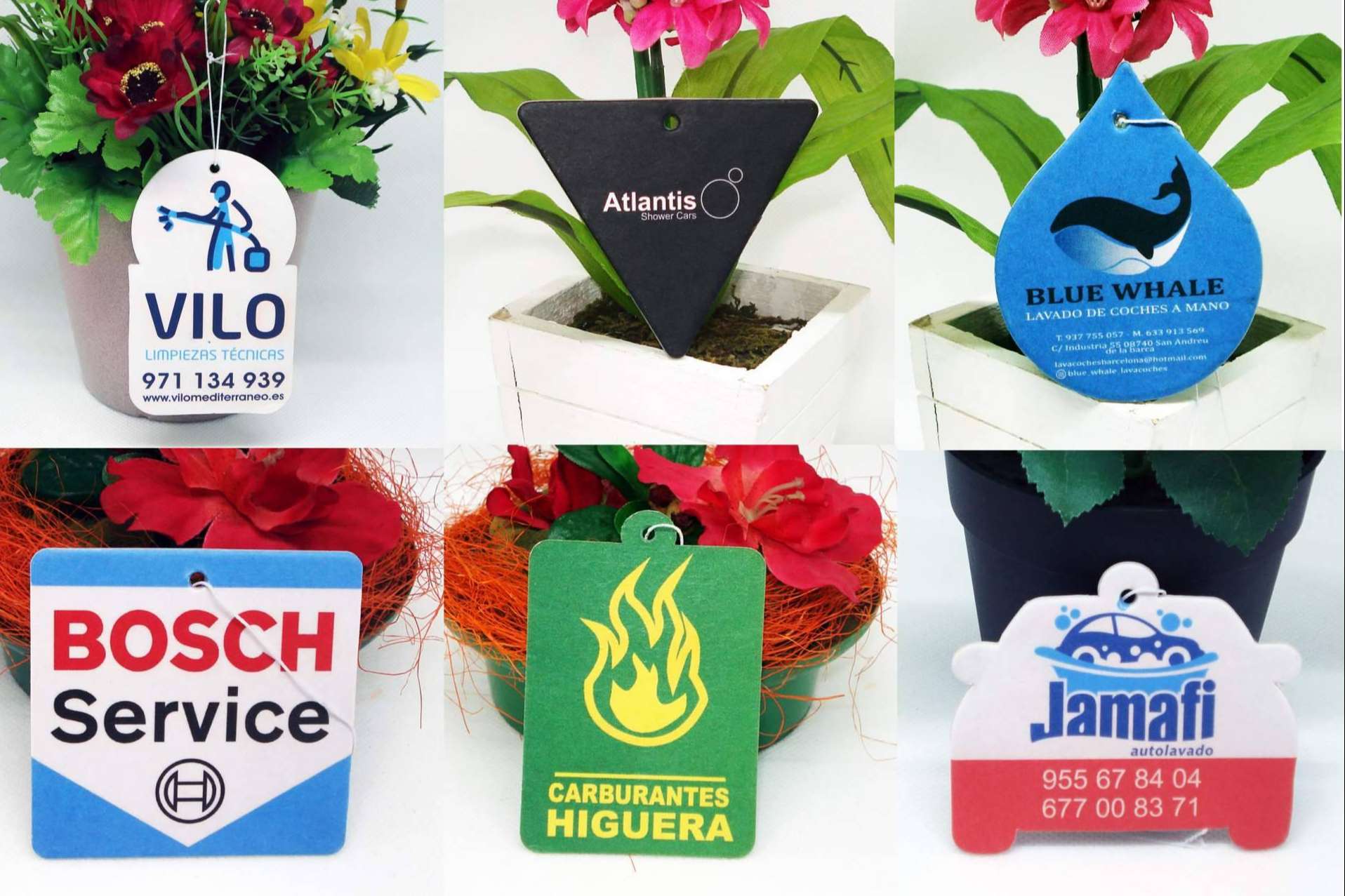 Los ambientadores de celulosa publicitarios personalizados para coche, promoción de empresas con Jovi Inc