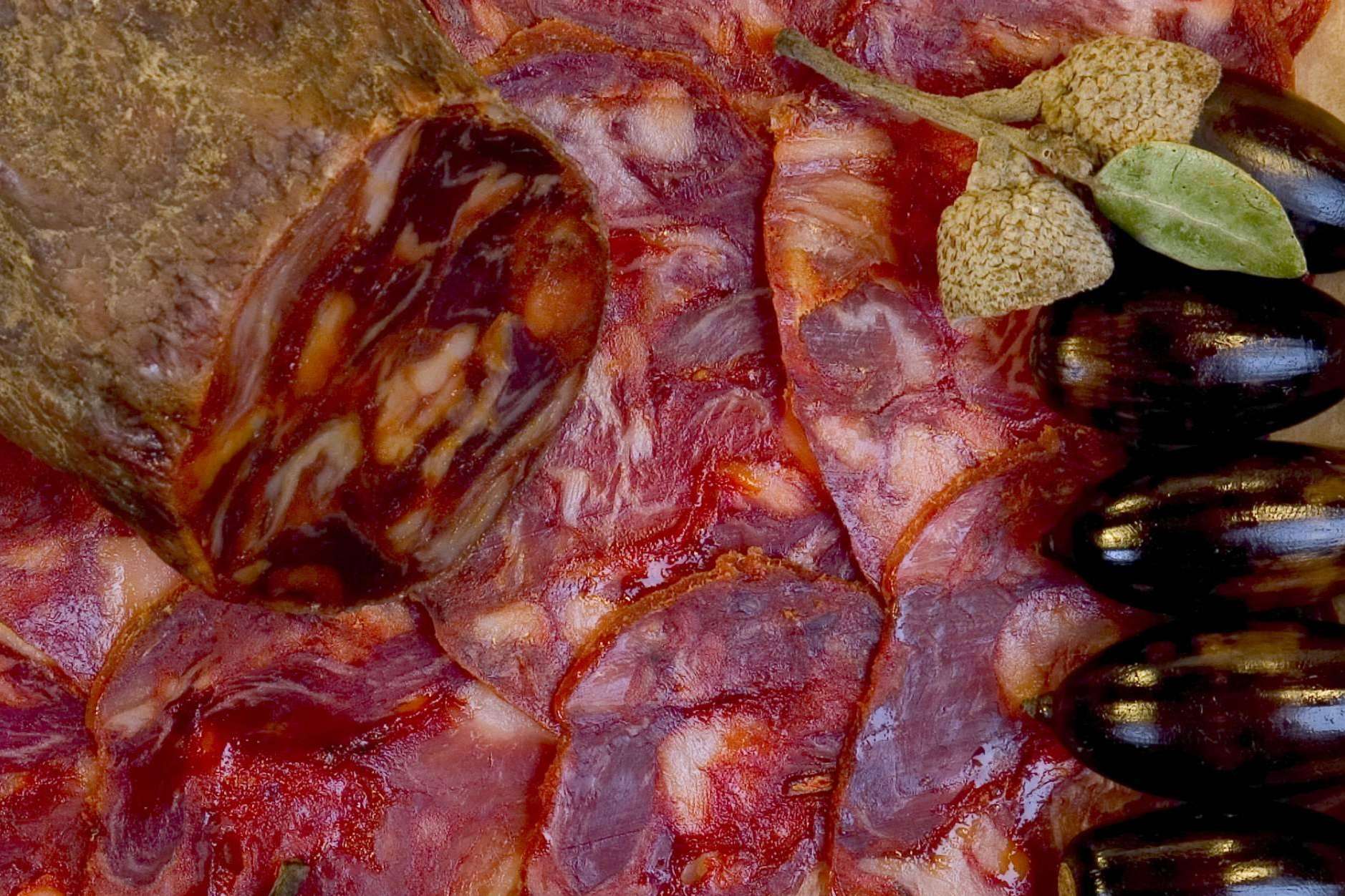 Jamón y embutidos de cerdo ibérico de bellota para las cestas de estas Navidades