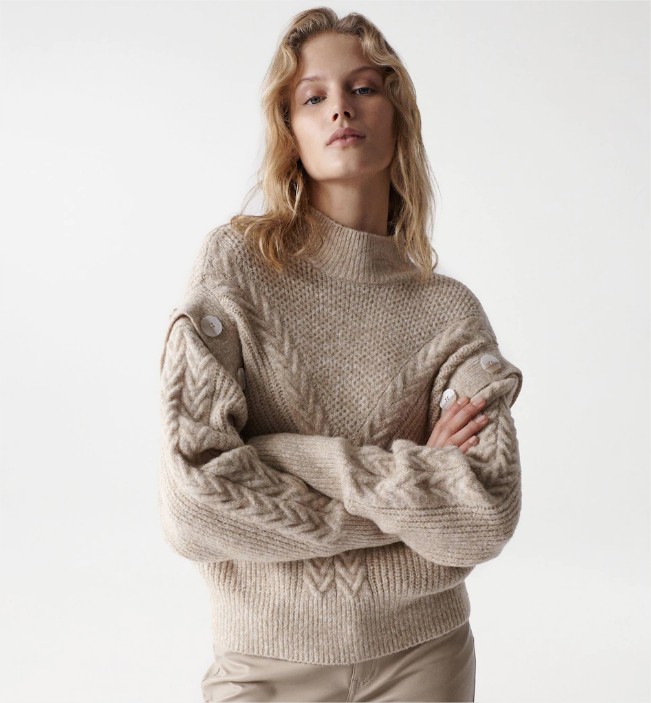 jersey punto grueso salsa