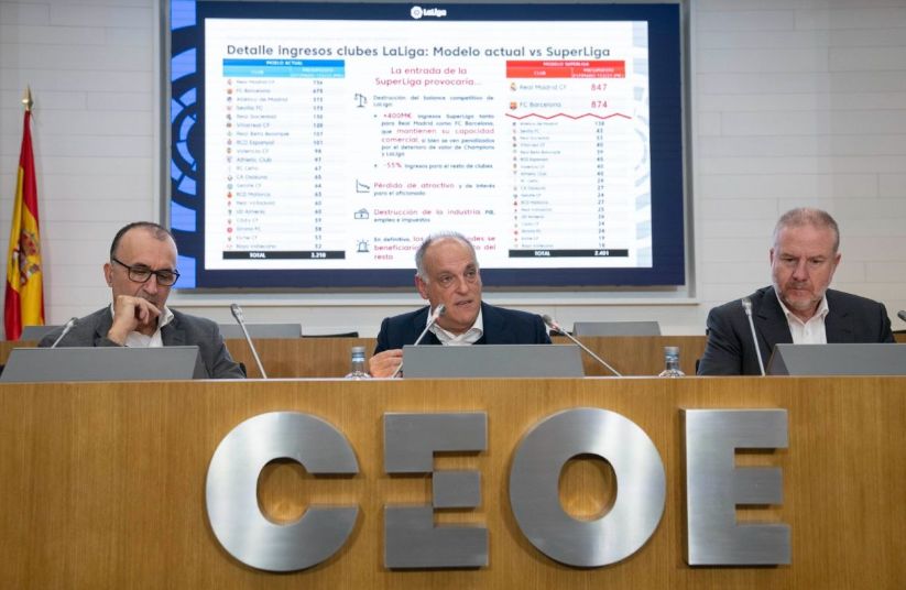 La Superliga significaría el final de las ligas domésticas europeas, según LaLiga