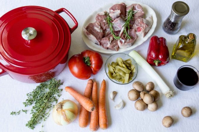 Para la realización del guiso de pavo