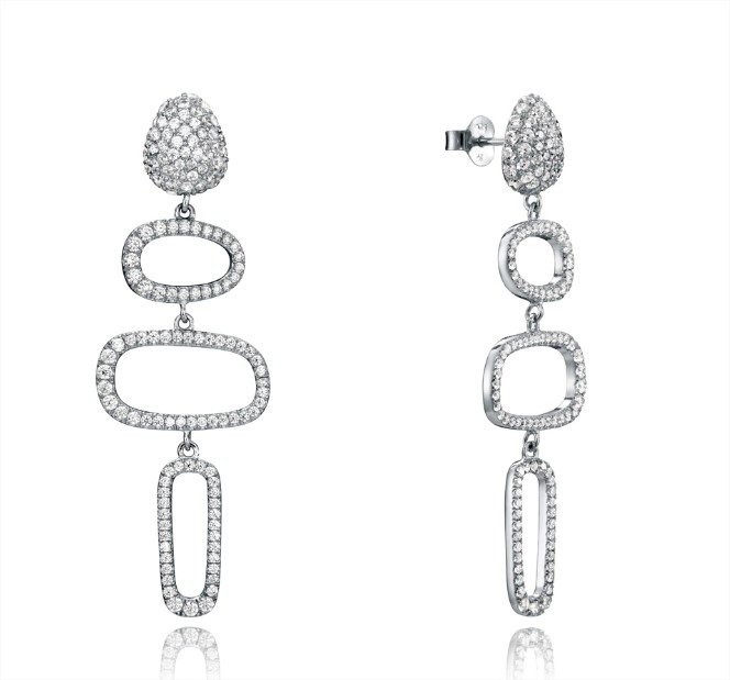 pendientes plata ley circonitas viceroy el corte ingles
