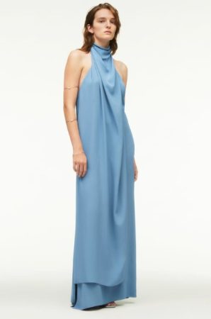 Un trozo de tela azul sin sentido