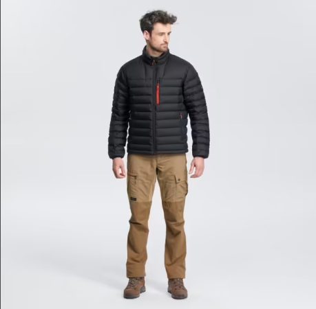 Plumífero de montaña y trekking Hombre Forclaz Trek500 negro