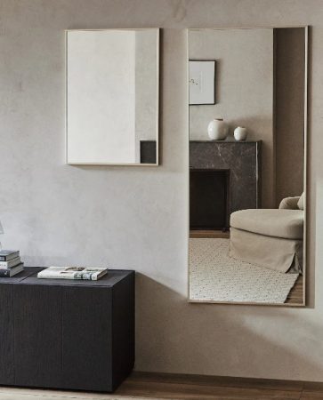 Espejo con marco de metal