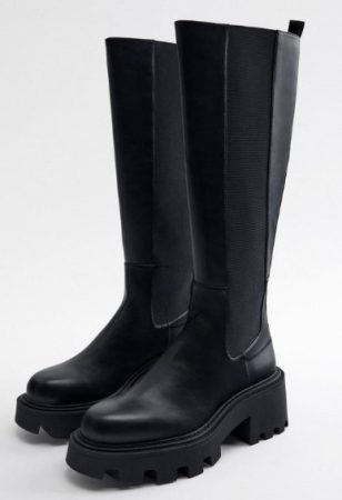 Botas altas track de Zara