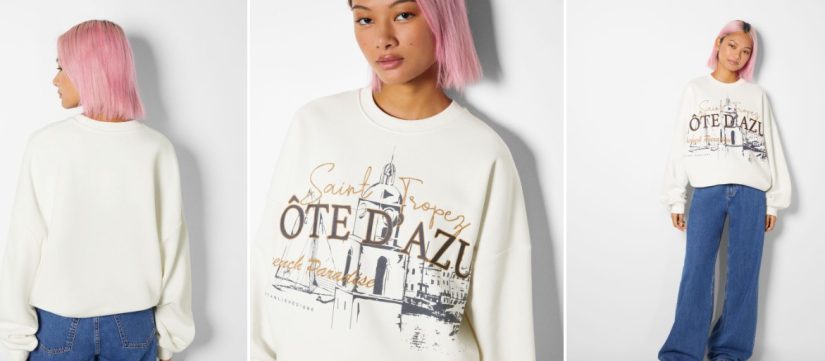 Sudadera print Saint-Tropez
