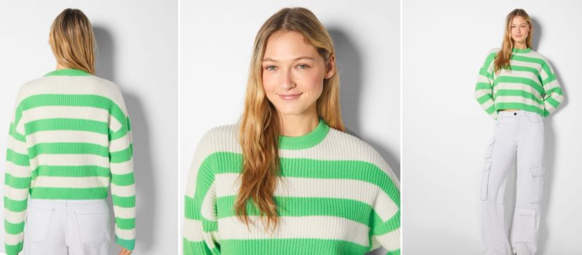 Jersey cuello redondo rayas