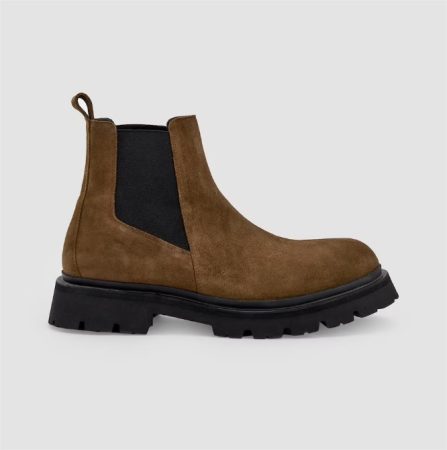 Botines de hombre chelsea de piel en marron Merca2.es